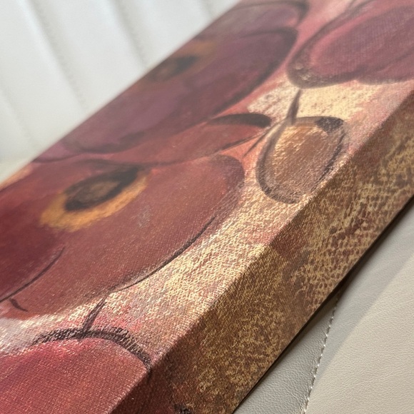 Floral Canvas Wall Art Mauve & Golden NWOT Hanging Wall Art - Picture 16 of 16